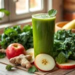 Suco Detox de Couve com Gengibre e Maçã