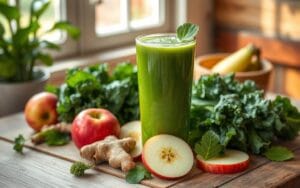 Suco Detox de Couve com Gengibre e Maçã